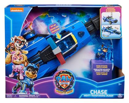 The Mighty Movie Αυτοκινητάκι Paw Patrol Chase Mighty Transforming Cruiser για 3+ Ετών Spin Master από το Moustakas Toys