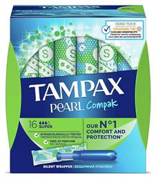 Ταμπόν Compak Pearl με Απλικατέρ για Αυξημένη Ροή 16τμχ Tampax