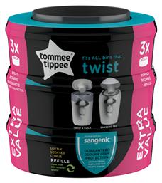 Tommee Tippee Ανταλλακτικές Σακούλες Κάδων για Πάνες Twist and Click 3τμχ