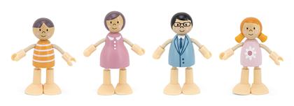 Σετ Ξύλινες Κούκλες για Κουκλόσπιτο Viga Toys