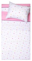 Πάπλωμα Κούνιας Βαμβακερό Ροζ 120x160cm Viopros