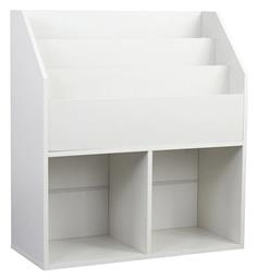 Βιβλιοθήκη Δαπέδου Ξύλινη Λευκή 72x31x79cm - Bakaji