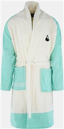 Bathrobe Tres Unisex Μπουρνούζι WH45-QUATRO White – lighd green Wave Hawaii